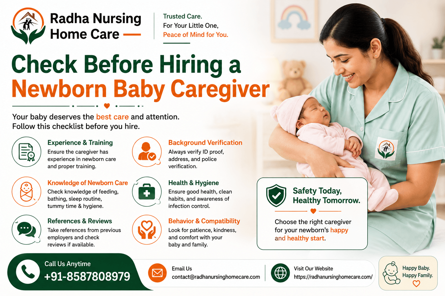 Newborn Baby Care Taker in Delhi