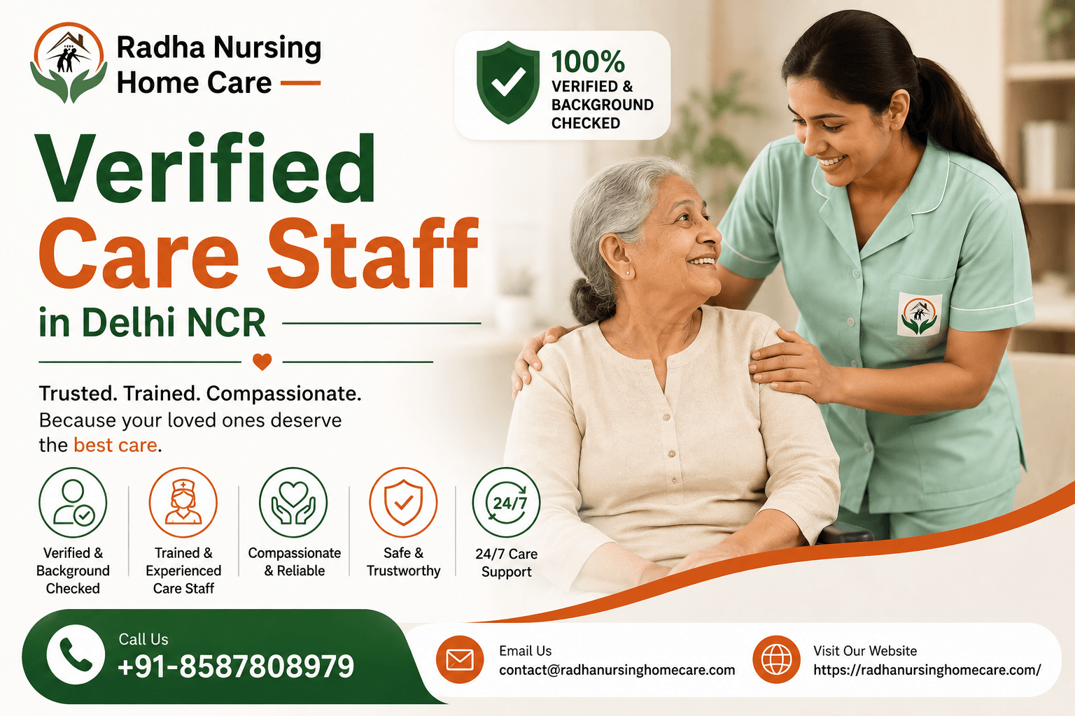 verified care staff in Delhi NCR