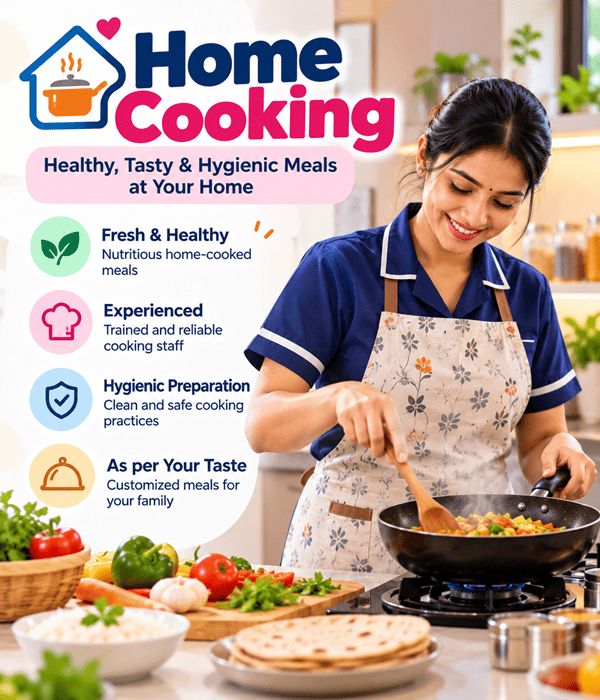 Home cooking by maid